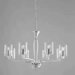 Fan Europe AURORA 8 Light Chandeliers with Shades Transparent 79.2x48cm