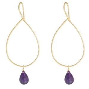 Juvi Designs Gold vermeil boho sway me earrings Purple