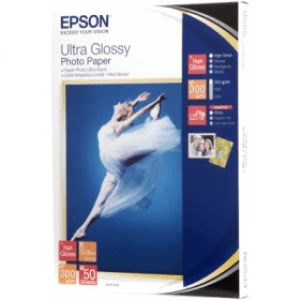 Epson C13S041944 13x18cm Ultra Glossy Photo Paper 300g x50