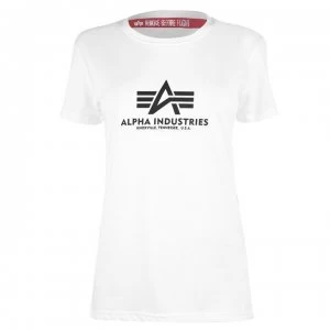 Alpha Industries Small Logo T Shirt - White