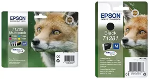 Epson Fox T128 Black And Colour Ink Cartridge