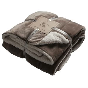 Gallery Sherpa Throw - Taupe