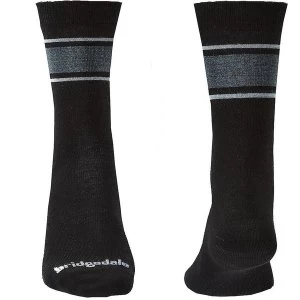 Bridgedale EVERYDAY Sock / Liner Merino Performance Mens - X-Large Black / Lt Grey