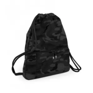 Bagbase Athleisure Water Resistant Drawstring Sports Gymsac Bag (One Size) (Midnight Camo)