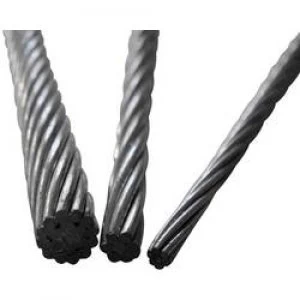 Wire rope x L 1.5mm x 1m TOOLCRAFT 13211100150 Grey