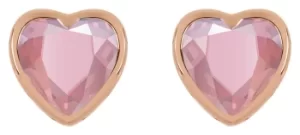 Radley 18ct Rose Gold Plated Silver Glass Stud Earrings