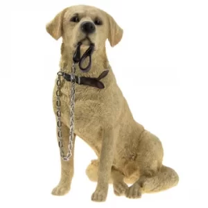 Walkies Golden Labrador Sitting Figurine by Lesser & Pavey