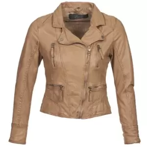Oakwood CAMERA womens Leather jacket in Brown. Sizes available:XXL,S,M,L,XL,XS,3XL