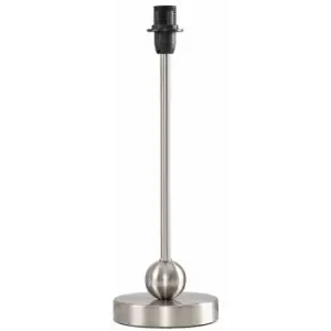 Minisun - Theydon 40cm Table Lamp Base In Brushed Chrome