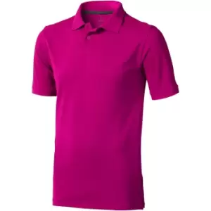 Elevate Mens Calgary Short Sleeve Polo (S) (Pink)