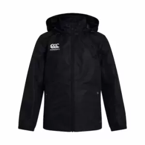 Canterbury Junior Vaposhield Full Zip Rain Jacket Black 12 Years