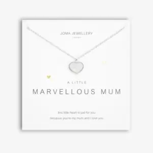 A Little Marvellous Mum Silver 46cm + 5cm Extender Necklace 5274