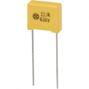 MKS thin film capacitor Radial lead 0.015 uF 630 Vdc 5 10 mm L x W x H 13 x 5 x 11mm
