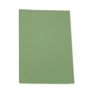 5 Star Office Square Cut Folder Recycled Pre punched 250gsm A4 Green Pack 100