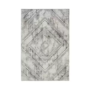 Homemaker Abstract Rug Square Grey 080X150Cm