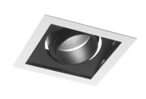 APOLLO LED Recessed Adjustable Downlight Black 3600lm 4000K 18.8x18.8x12cm