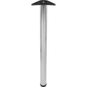Rothley Worktop Leg 60mm x 870mm Polished Stainless Steel in Silver