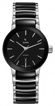 RADO Mens Centrix Automatic Black Dial stainless Steel and Watch