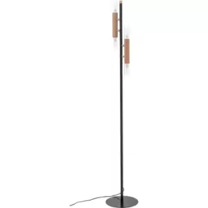 Madera Multi Arm Floor Lamp, Wood, 4x G9