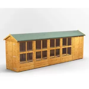 20x4 Power Apex Potting Shed Combi Building including 4ft Side Store