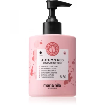 Maria Nila Colour Refresh Autumn Red Gentle Nourishing Mask without Permanent Color Pigments Lasts For 4 - 10 Washes 6.60 300ml