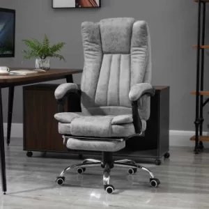 Alverton Executive Chair with Heating and Massage Function and Sliding Footrest, Grey