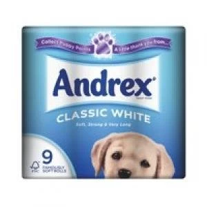 Andrex Classic White 9 Toilet Rolls