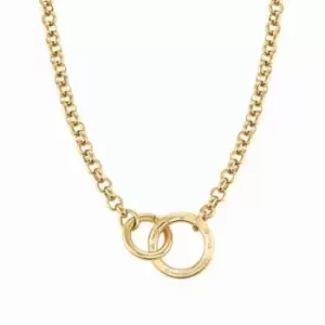 Infinito Steel Cubic Zirconia Yellow Gold Necklace 028203/012