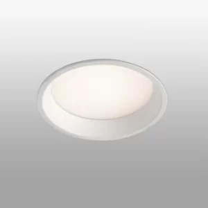 Croc-19 Integrated LED Recessed Downlight Ceiling Light White, 2700K, IP44