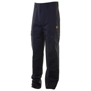 Click Fireretardant Anit Static 46" Waist with Regular Leg Safety Trousers Navy Blue