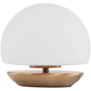 Sienna Lighting - Sienna Ancilla Globe Table Lamp Bronze Brushed, Glass Matt