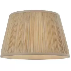 12" Elegant Round Tapered Drum Lamp Shade Oyster Gathered Pleated Silk Cover