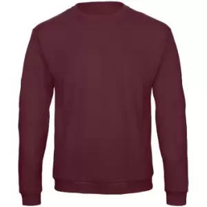 B&C Adults Unisex ID. 202 50/50 Sweatshirt (S) (Burgundy)