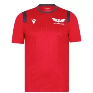 Macron Scarlets Training Top Mens - Red
