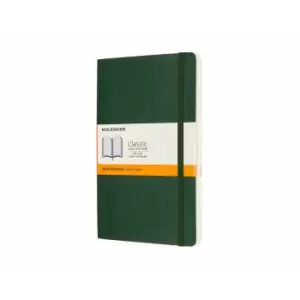 Moleskine Classic Notebook Soft Cover Large Ruled Myrtle Green, none