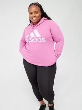 adidas Big Logo Hoodie (Plus Size) - Lilac Size 1X, Women