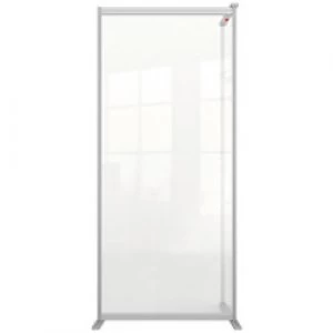 Nobo Premium Plus Modular Protection Room Divider Screen Extension Plexiglass Acrylic Transparent 1800 x 800 x 600 mm