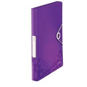 Leitz Purple WOW Box File Pack of 5x 46290062