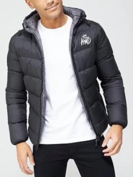 Kings Will Dream Strett Reversible Padded Jacket - Black/Grey, Multi Size M Men