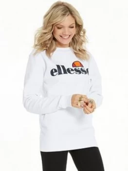 Ellesse Agata Sweatshirt - White, Size 10, Women