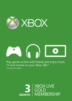 Microsoft Xbox Xbo Live 3-mo Digital Fg Cis Eurozone Online Product Ke