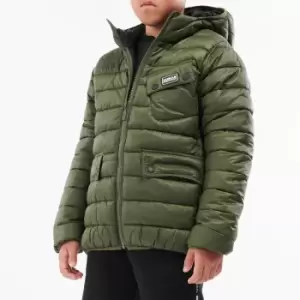 Barbour International Boys' Ouston Hooded Quilted Jacket - Olive - 14-15 Years