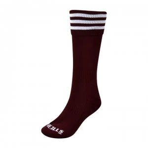 ONeills Football Socks Junior - Maroon/White