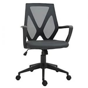 Vinsetto Office Chair Dark Grey, Black Mesh Cloth, Sponge 921-245