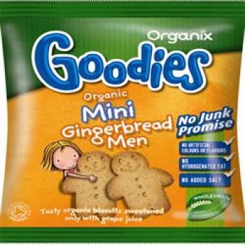 Organix Goodies Mini Gingerbread Men Biscuits 25g