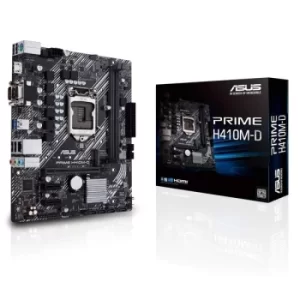 Asus PRIME H410M-D, Intel H410, 1200, Micro ATX, 2 DDR4, VGA, HDMI, COM Port, M.2