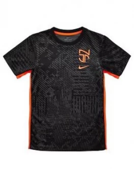 Boys, Nike Youth Academy Neymar Junior T-Shirt - Black, Size M