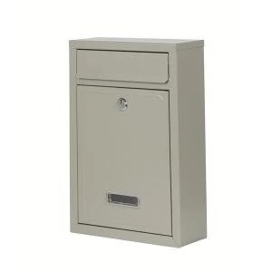 Lockable Mailbox Grey Supplied with 2 Keys 138414