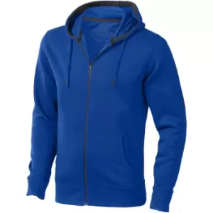 Elevate Mens Arora Hooded Full Zip Sweater (XS) (Blue)
