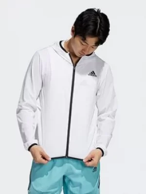 adidas Heat.rdy Warrior Light Woven Jacket, White, Size 2XL, Men